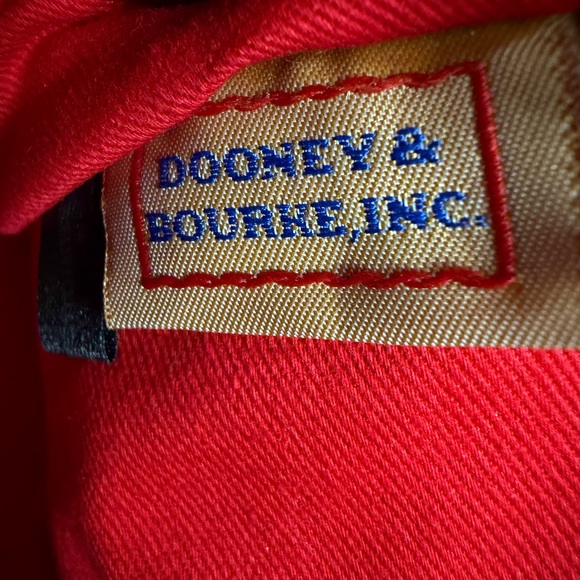 Dooney & Bourke Blue and Brown Leather Satchel - Picture 8 of 13